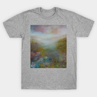 English Garden on a Misty Morning T-Shirt